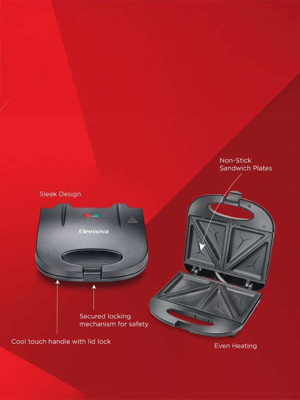 Supreme Sandwich Maker with Fixed Sandwich Plates