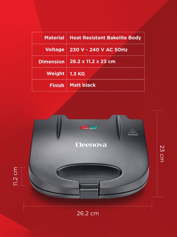 Supreme Sandwich Maker with Fixed Grill Plates