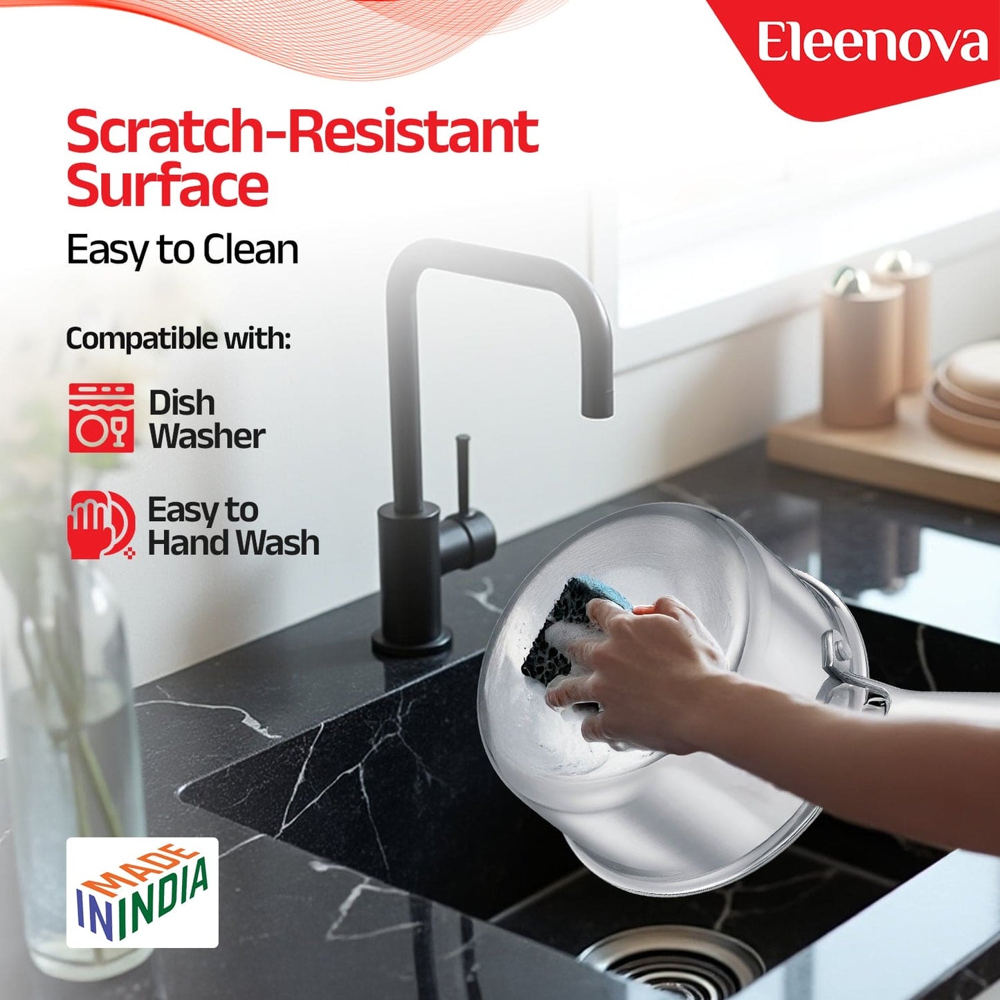 Eleenova Signature Tri Ply Sauce Pan 16 cm