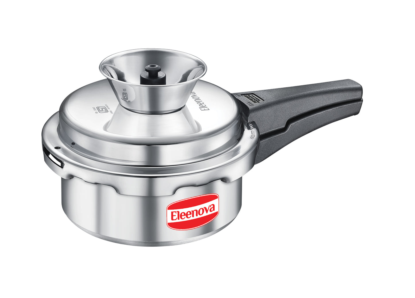 Eleenova Vintage OL Aluminium Pressure Cooker – Without IB, Precision Weight Valve, ISI Certified, 5-Year Warranty