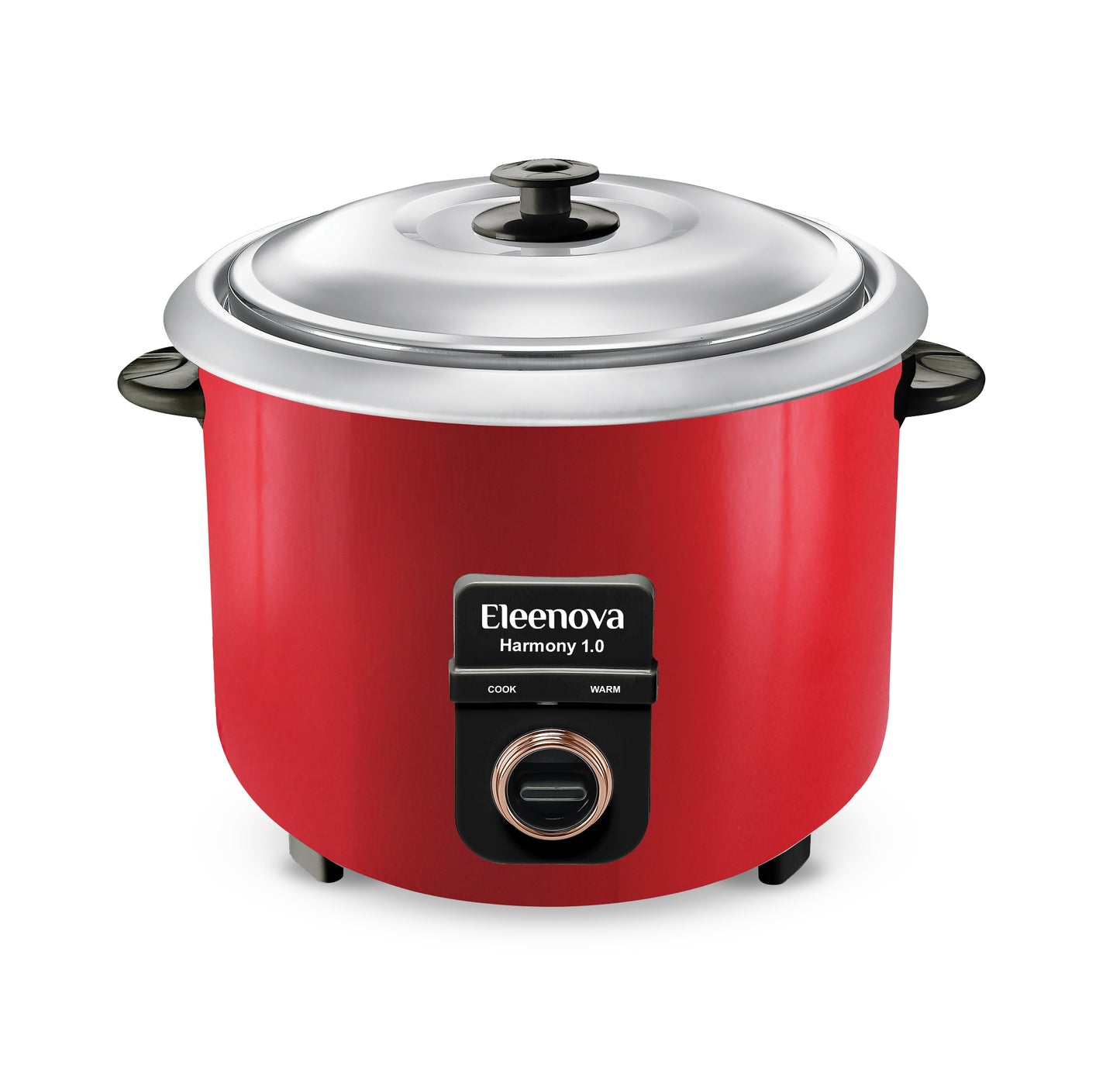 Eleenova Harmony 1.0 Rice Cooker 400W | 1.0 Litre Single SS Bowl | Stainless Steel Cooking Pan | Keep Warm Function | Stainless Steel Lid | Cool Touch Handles | Detachable Power Cord | 1 Year Warranty