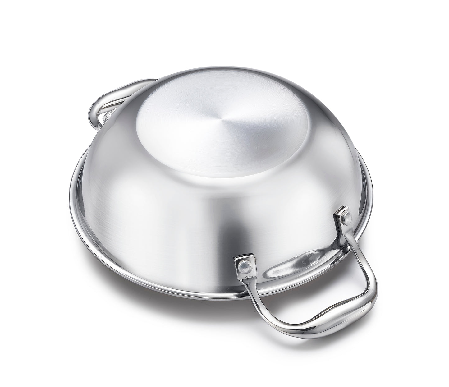 Eleenova Triply Stainless Steel Kadai/Kadhai with Lid, 2.75 Litres, 22cm/8.6 Inch, 1.31Kg, ISI Certified with Product Lifetime Warranty, Durable 3-Layer Body, 100% Toxin-Free & No Chemical Coating