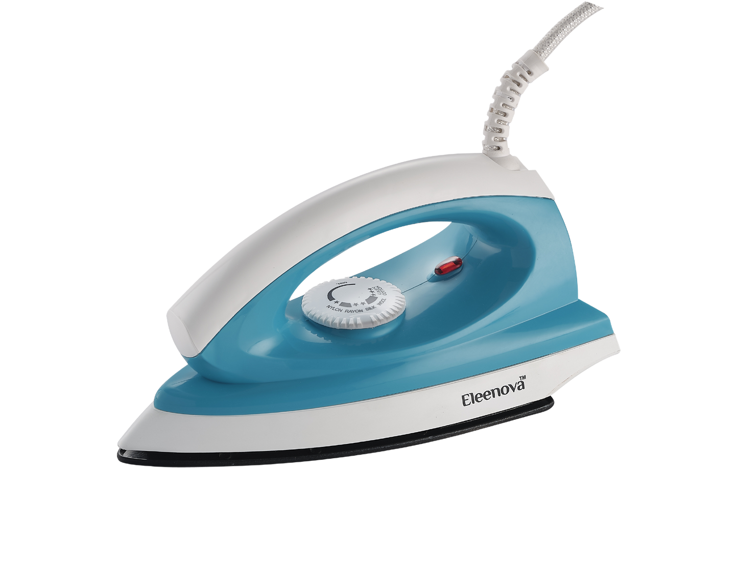 Eleenova Oscar Dry Iron 1000W | Light Weight Iron | Adjustable Thermostat Control | Swivel Cord | Auto Cut-Off Safety | Non-Stick Soleplate | Shockproof ABS Body | ISI Certified | 2 Year Warranty