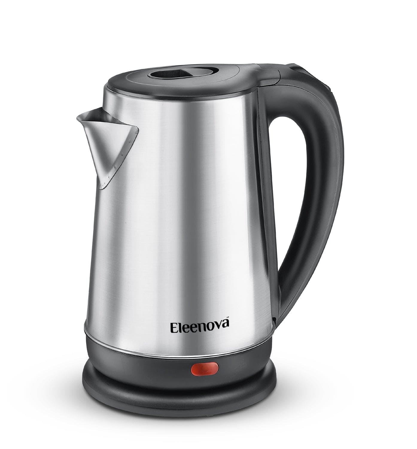 Eleenova Optima 1.7L Electric Kettle 1500W | Stainless Steel Body | Concealed Heating Element | Stainless Steel Lid | Auto Cut-Off | 360° Swivel Base | Cool Touch Handle & Lid | 1 Year Warranty