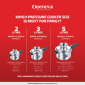 Eleenova Stainless Steel Pressure Cooker 5 L | World's First Pressure Cooker with Spill Bowl - Patent Applied | 5 Year Warranty | ISI Certified | High Quality Stainless Steel | Metallic Safety Plug| Food Safe Nitrile Gasket | Serves 4-6 People