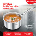 Eleenova Signature Tri Ply Sauce Pan 16 cm