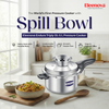 Eleenova Triply Pressure Cooker 5 L | World's First Pressure Cooker with Spill Bowl-Patent Applied | 5 Year Warranty | ISI Certified| Tri Ply Stainless Steel Body | Metallic Safety Plug| Food Safe Nitrile Gasket | Serves 4-6 People