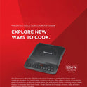 Magnite 1200 W Superior Crystal Glass Push Button Induction Cooktop