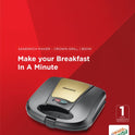Crown Sandwich Maker with Fixed Grill Plates