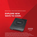 Reflection 2000 W Superior Crystal Glass Soft Touch Induction Cooktop