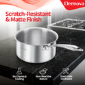 Eleenova Signature Tri Ply Sauce Pan 16 cm