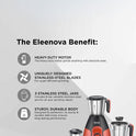 Eleemix 750 W Mixer Grinder with 3 Stainless Jars