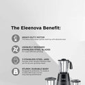 Puremix 550 W Mixer Grinder with 3 Stainless Jars