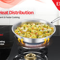 Eleenova Signature Tri Ply Fry Pan - 1 Liter | 1.5 Liter | 2 Liter