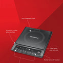 Cresta 1600 W Superior Crystal Glass Push Button Induction Cooktop