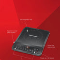 Magnite 1200 W Superior Crystal Glass Push Button Induction Cooktop