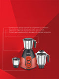 Eleemix 750 W Mixer Grinder with 3 Stainless Jars