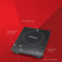 Reflection 2000 W Superior Crystal Glass Soft Touch Induction Cooktop