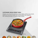 Cresta 1600 W Superior Crystal Glass Push Button Induction Cooktop