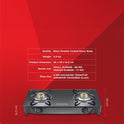 Reflex Glasstop Gas Stove With 2 Brass Burners