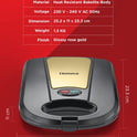 Crown Sandwich Maker with Fixed Grill Plates
