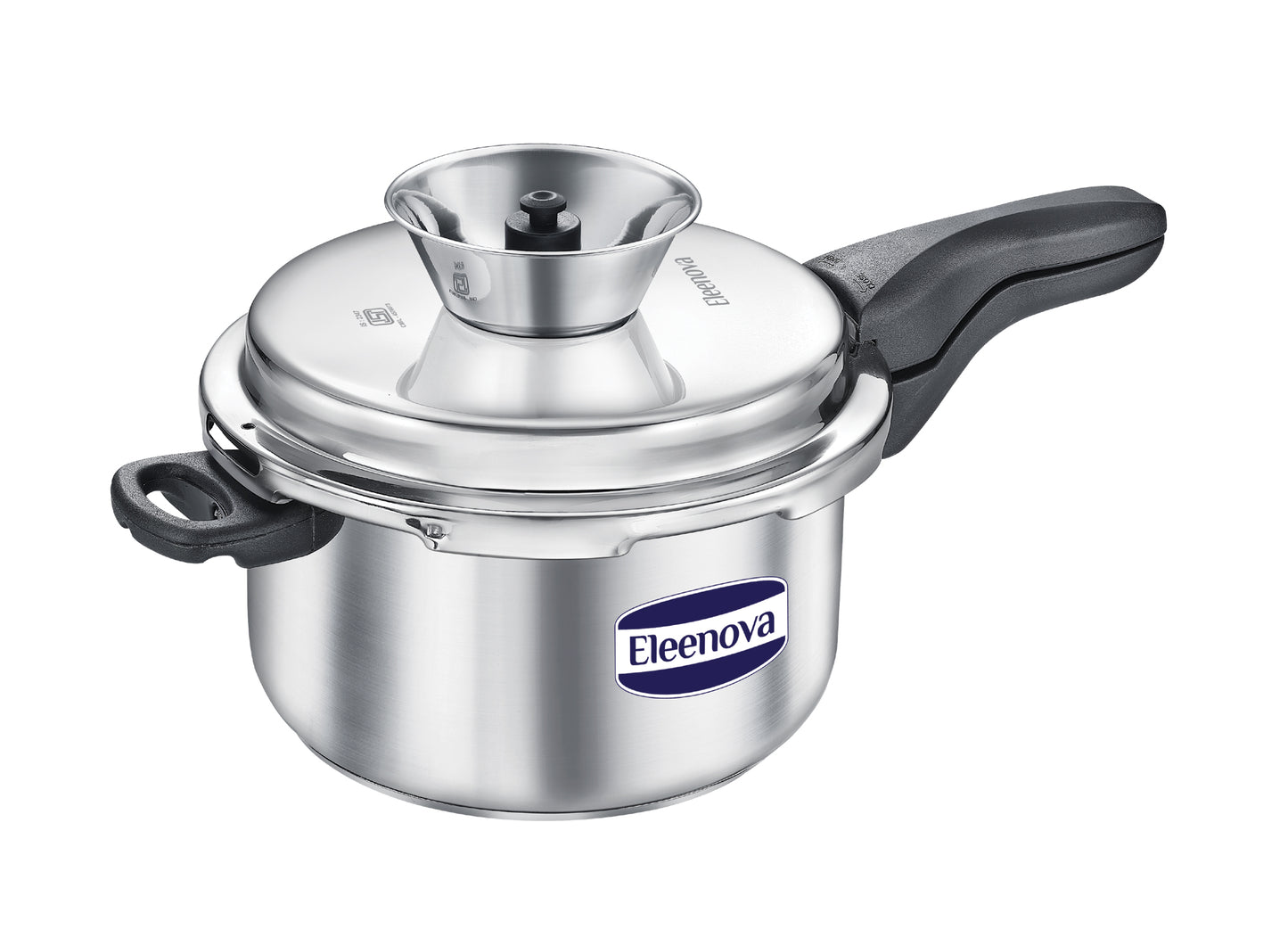 Eleenova Stainless Steel Pressure Cooker 5 L | World's First Pressure Cooker with Spill Bowl - Patent Applied | 5 Year Warranty | ISI Certified | High Quality Stainless Steel | Metallic Safety Plug| Food Safe Nitrile Gasket | Serves 4-6 People