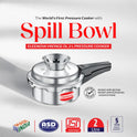 Eleenova Anti-Spill Vintage Aluminium Pressure Cooker -2 L | Worlds First Anti Spill Design | Gas Compatiable | 5 Year Product Warranty | ISI Certified | Superior Quality Aluminium