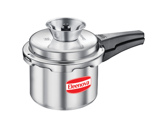 Eleenova Vintage OL Aluminium Pressure Cooker  – Without IB, Precision Weight Valve, ISI Certified, 5-Year Warranty
