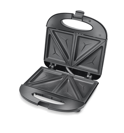 Eleenova Supreme Sandwich Maker 800W | Non-Stick Coating | Sturdy Die-Cast Aluminium Plate | Automatic Temperature Cut-Off | Heat-Resistant Bakelite Body | Power Indicator | Attractive Design | 1 Year Warranty