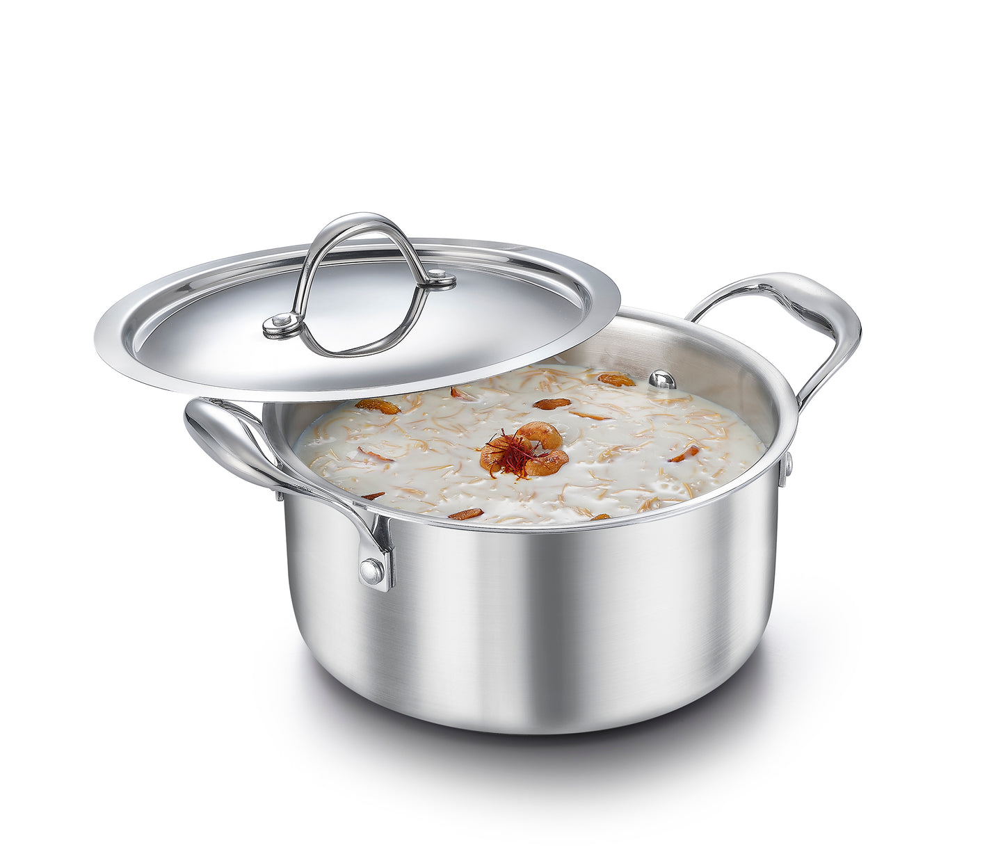 Eleenova Triply Stainless Steel Casserole with Lid, ISI Certified with Product Lifetime Warranty, Durable 3-Layer Body, 100% Toxin-Free & No Chemical Coating