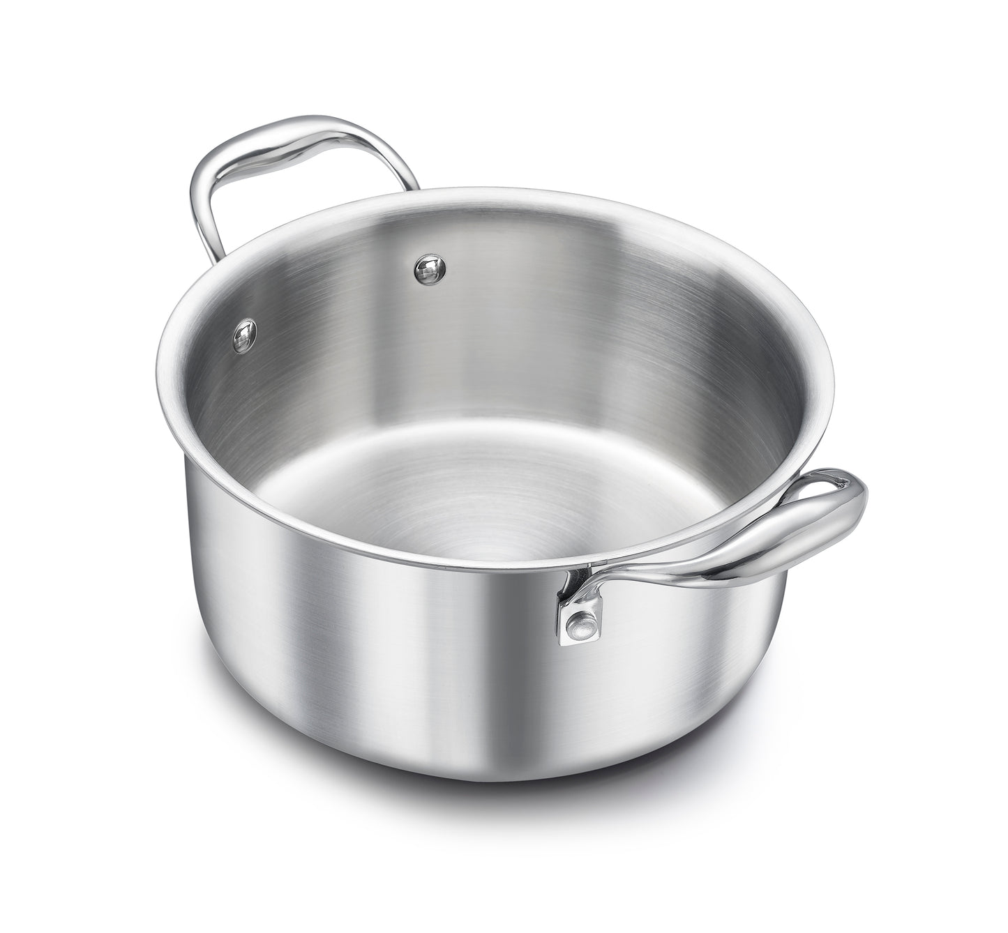 Eleenova Triply Stainless Steel Casserole with Lid, ISI Certified with Product Lifetime Warranty, Durable 3-Layer Body, 100% Toxin-Free & No Chemical Coating
