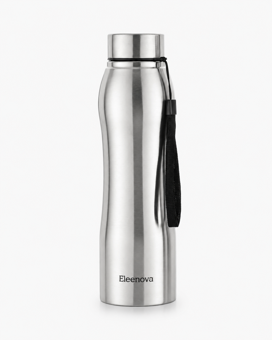 Eleenova Pureflow Stainless Steel Water Bottle | V1, V2 & V3 | 1000ml Capacity | High Grade Stainless Steel Body & Lid | BPA-Free | Lightweight | Spill-Free | Easy to Maintain | 1 Year Warranty