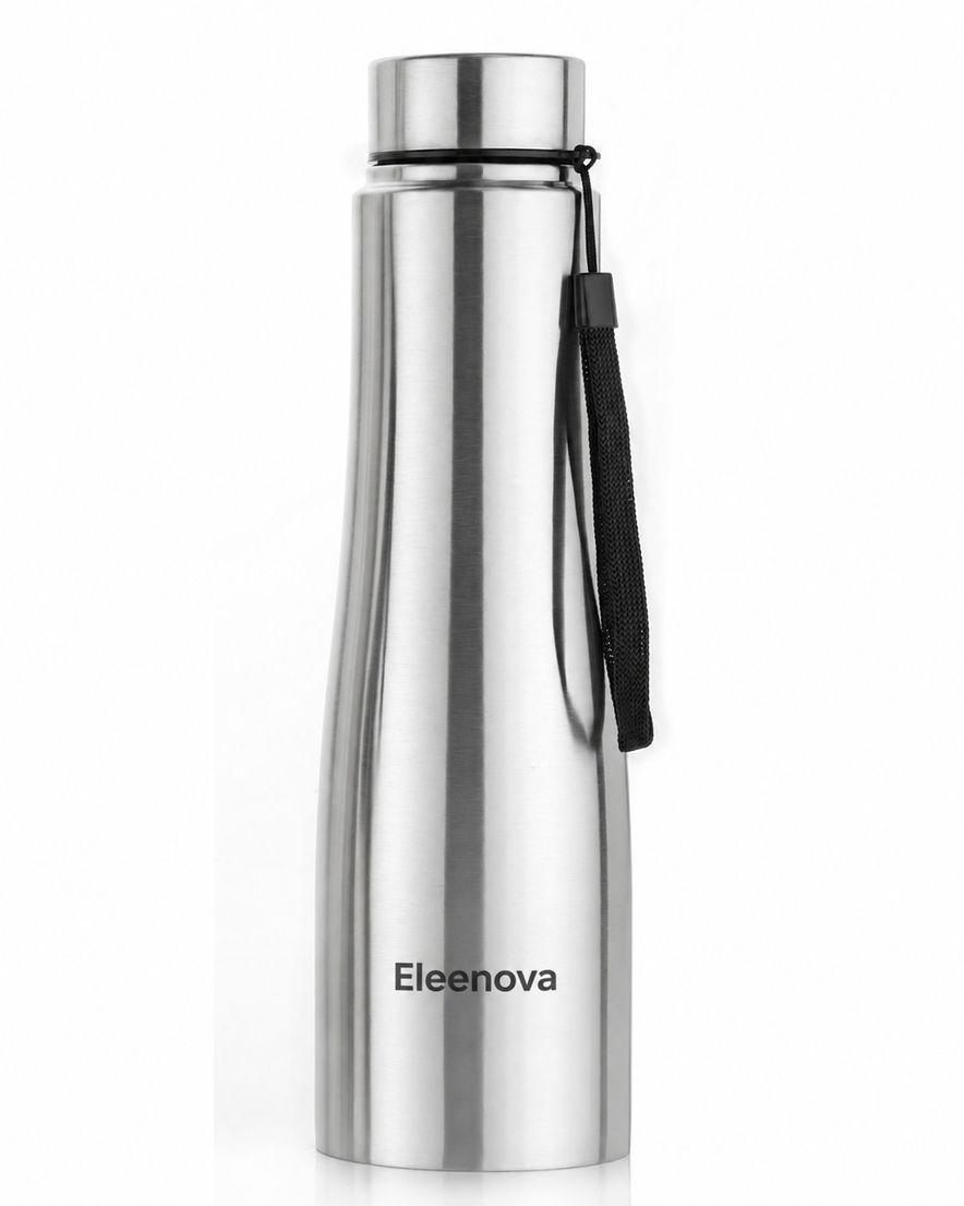 Eleenova Pureflow Stainless Steel Water Bottle | V1, V2 & V3 | 1000ml Capacity | High Grade Stainless Steel Body & Lid | BPA-Free | Lightweight | Spill-Free | Easy to Maintain | 1 Year Warranty