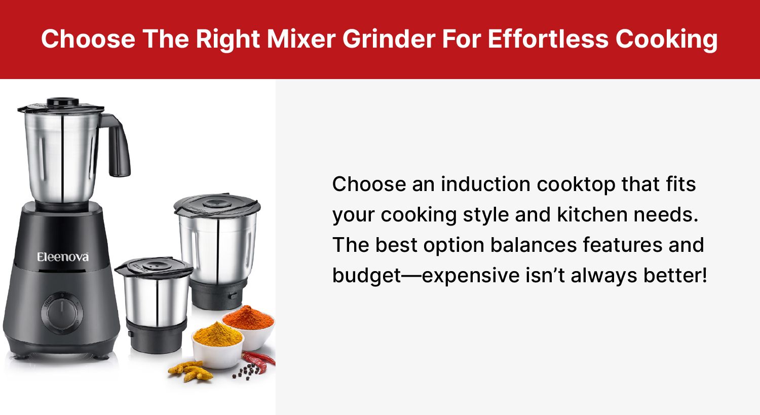 Choose the right mixer grinder