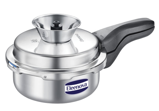 Eleenova Endura OL Triply Cookers | Tri-Ply Pressure Cooker | Gas & Induction Compatible | ISI Certified | 5-Year Warranty