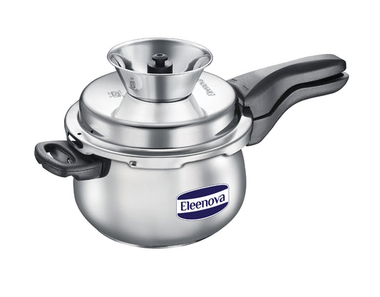 Eleenova Legacy SS OL Handi  | Stainless Steel Pressure Cooker Handi | Gas & Induction Compatible | ISI Certified | 5-Year Warranty