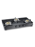 Constellation Glass Top Gas Stove with 3 Brass Burners