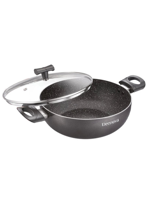 Aspire Non – Stick Cookware -KADAI WITH GLASS LID 20 cm