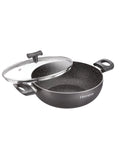 Aspire Non – Stick Cookware -KADAI WITH GLASS LID 20 cm
