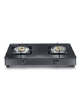 Constellation Glass Top Gas Stove with 2 Brass Burners