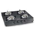Constellation Glass Top Gas Stove with 4 Brass Burners