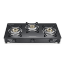 Reflex Glasstop Gas Stove With 3 Brass Burners