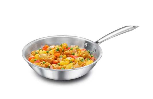 Eleenova Signature Tri Ply Fry Pan - 1 Liter | 1.5 Liter | 2 Liter