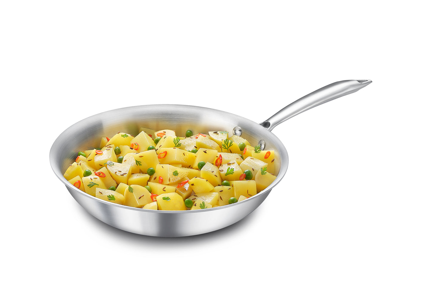 Eleenova Signature Tri Ply Fry Pan - 1 Liter | 1.5 Liter | 2 Liter
