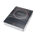 Eleenova Fusion Infrared Cooktop 2000W | Superior Crystal Glass Top | Touch Controls | Durable Heating Element | Compatible with Flat-Bottom Cookware | Stainless Steel Rack | Grill, Barbecue, Roast & Tandoor | 1 Year Warranty