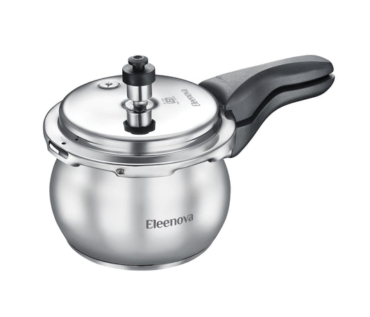 Eleenova Legacy SS OL Handi  | Stainless Steel Pressure Cooker Handi | Gas & Induction Compatible | ISI Certified | 5-Year Warranty