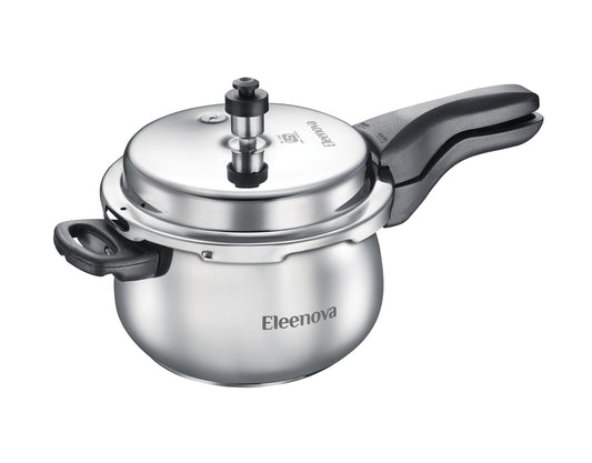 Eleenova Legacy SS OL Handi  | Stainless Steel Pressure Cooker Handi | Gas & Induction Compatible | ISI Certified | 5-Year Warranty