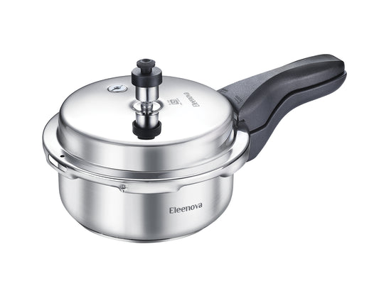 Eleenova Legacy SS OL Cookers | Stainless Steel Pressure Cooker | Gas & Induction Compatible | ISI Certified | 5-Year Warranty
