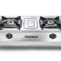 Eleenova Majesty Stainless Steel Gas Stove | Majesty 2B & Majesty Plus 2B | Durable Stainless Steel Body | High-Efficiency Brass Burners | Easy-to-Clean Surface | Ergonomic Heat-Resistant Knobs | ISI Certified | 2 Year Warranty