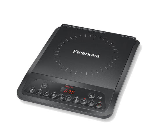 Eleenova Magnite Induction Cooktop 1200W | Superior Crystal Glass | Energy Saver | Customised Indian Preset Menu | Smart Sense Technology | Surge Protection up to 4kV | Elegant Durable Design | 1 Year Warranty